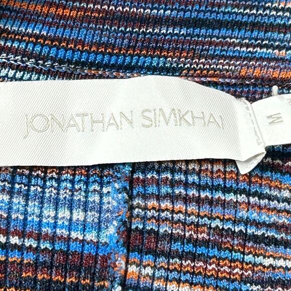 Jonathan Simkhai Georgette Space Dye Knit Pants Caicos Multicolor Women's M NWT - Picture 2 of 11